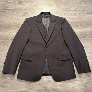 Calvin‎ Klein Sport Coat Mens 40 S Gray Wool Blazer Jacket 2 Button Skinny Fit